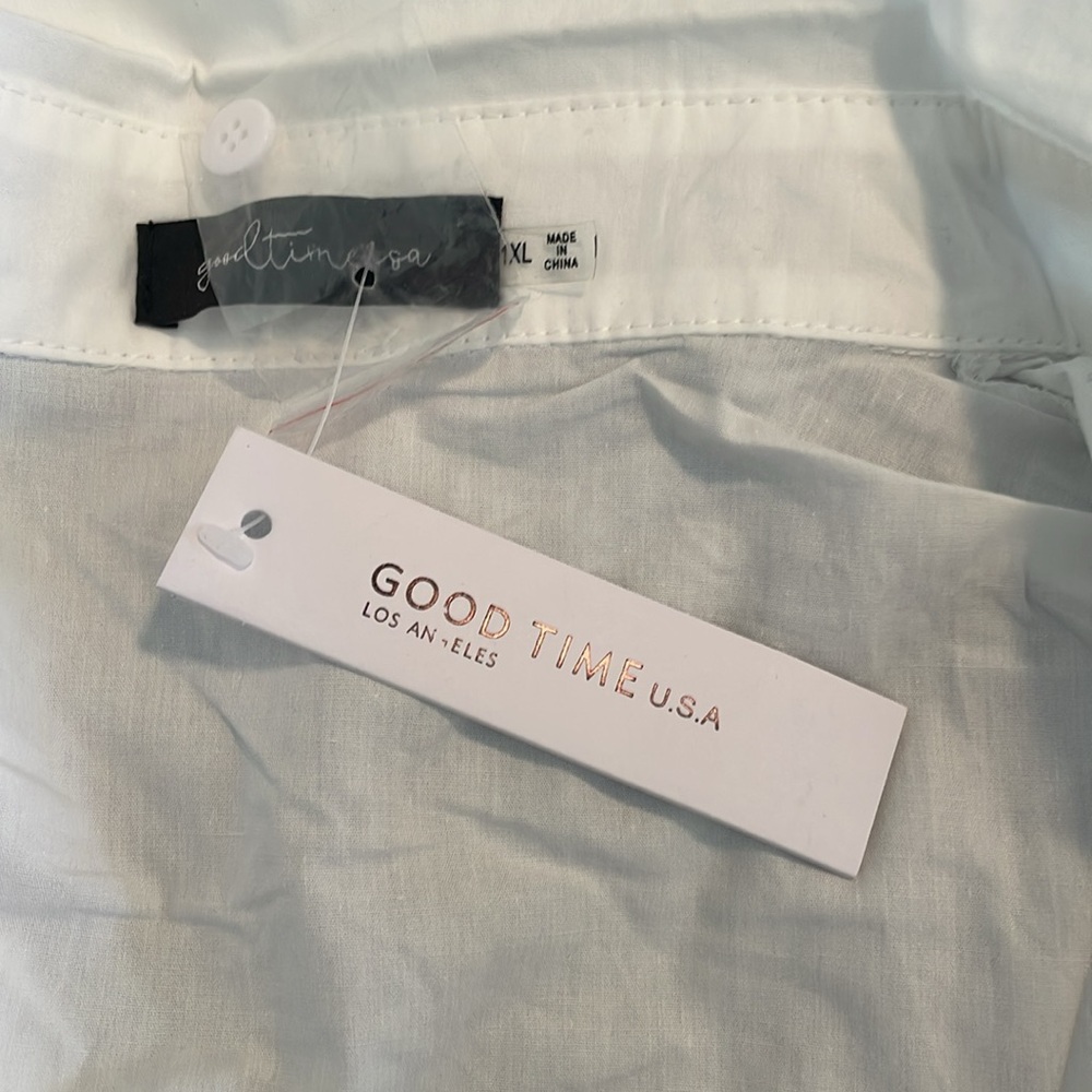 Jean and button-down jumpsuit size 1 XL from good times new with tags - Picture 3 of 10